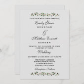 Dezember Ferien Winter Hochzeit Lässige Einladung (Vorne/Hinten)