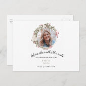 Dezember Foto Bridal Dusche Einladung Postkarte (Vorne/Hinten)