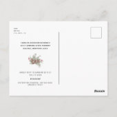 Dezember Foto Bridal Dusche Einladung Postkarte (Rückseite)