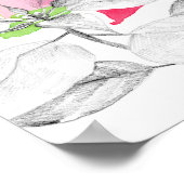 Dezember-Geburtsblume Blumensprache Poster (Ecke)