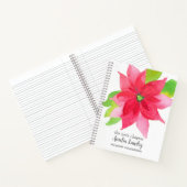 Dezember-Geburtsblumen-Journal Weihnachtsstern Notizblock (Innenseite)
