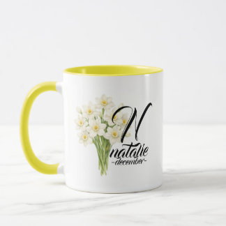 Dezember-Geburtsblumen-Tasse – Elegantes Narzissen Tasse