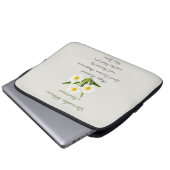 Dezember Geburtsmonat Blume Narcissus Elegante Laptopschutzhülle (Vorne Knopf)