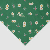 Dezember Geburtsmonat Blume Narcissus Holly Seidenpapier (Detail)