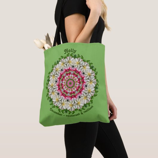 Dezember Geburtsmonat Blume Personalisierte Übertr Tasche (Von Nahem)