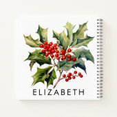 Dezember Geburtsmonat Blume Sondergeschenk für sie Notizblock (Rückseite)