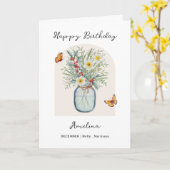 Dezember-Geburtsmonats-Blume Geburtstag Karte (Gelbe Blume)