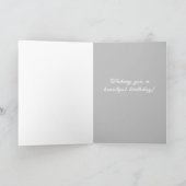 Dezember Geburtstag Poinsettia Narcissus Botanical Karte (Innenseite)