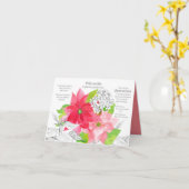 Dezember Geburtstag Poinsettia Narcissus Geburtsmo Karte (Gelbe Blume)