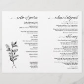 Dezember Geburtstagsfeiertag Blume Beerdigung Prog Flyer (Hinten)