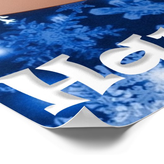 Dezember Geburtstagsposter Poster (Ecke)