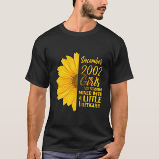 Dezember Girls 2002 Sonnenblume 18. Geburtstagsges T-Shirt
