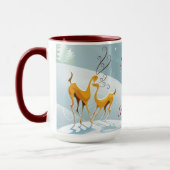 Dezember Happy Holidays Winter Scene Tasse (Links)