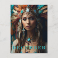 *~* DEZEMBER Headdress Boho Turquoise Zircon AP53