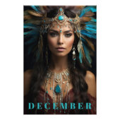 *~* DEZEMBER Headdress Turquoise Zircon AP53 Fotodruck (Vorne)