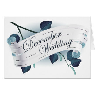 Dezember Hochzeit : Blätter der Saison:
