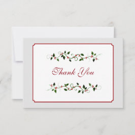 Dezember Hochzeit Vielen Dank Flat Card Mitteilungskarte