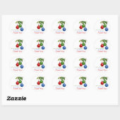 Dezember Hochzeit Vielen Dank Stickers Holly Ornam (Blatt)
