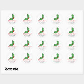 Dezember Hochzeit Vielen Dank Stickers Holly Ornam (Blatt)