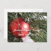 Dezember-Hochzeitskarte Einladungspostkarte (Vorne/Hinten)