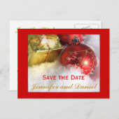 Dezember-Hochzeitskarte Postkarte (Vorne/Hinten)