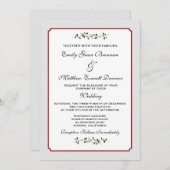 Dezember Holiday Wedding Semi-Lässig Einladung (Vorne/Hinten)