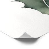 Dezember Holly Birth Blume Poster (Ecke)