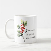 DEZEMBER HOLLY GEBURT BLUME MONTH NAME GIFT KAFFEETASSE (Links)
