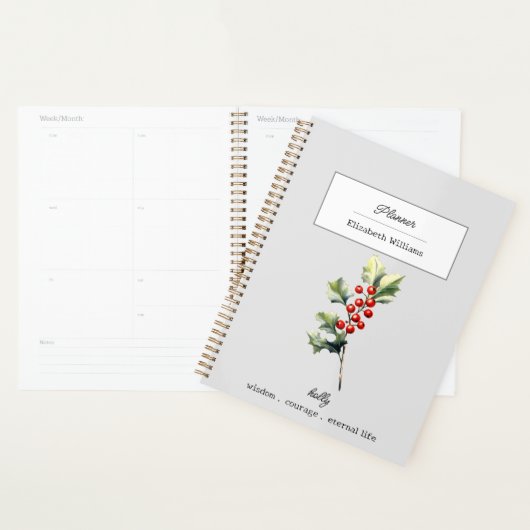 DEZEMBER HOLLY GEBURT BLUME PERSONALISIERT PLANER (Anzeige)