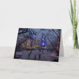 Dezember in Ljubljana Feiertagskarte