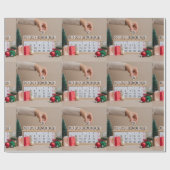 Dezember-Kalender Geschenkpapier (Flach)