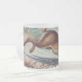 Dezember-Kaninchen-mattierte Tasse (Vorderseite Links)