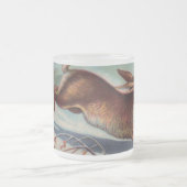 Dezember-Kaninchen-mattierte Tasse (Mittel)