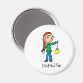 Dezember Magnet (Vorderseite/Rückseite)