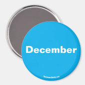 Dezember-Magnet Magnet (Vorderseite/Rückseite)