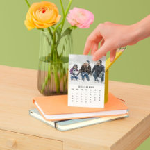Dezember Moments: Portrait Easel Kalender 2026