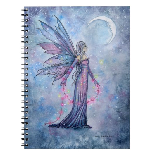 Dezember Moon Fairy-Notebook von Molly Harrison Notizblock (Vorderseite)
