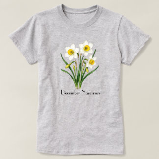 Dezember-Narzissen-Blumen-T-Shirt T-Shirt