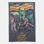 Dezember Not - Edvard Munch Weihnachtspulli Geschirrtuch (Vertikal)