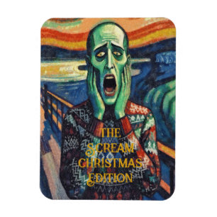 Dezember Not - Edvard Munch Weihnachtspulli Magnet