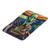 Dezember Not - Edvard Munch Weihnachtspulli Magnet (Linke Seite)
