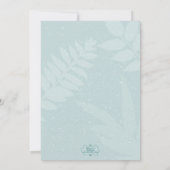 Dezember Pine Cones Einladung (Rückseite)