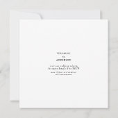 Dezember Pine Foliage Square Wedding Save the Date (Rückseite)