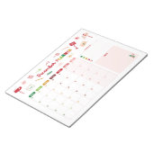 Dezember Planer Weihnachtskalender Notizblock (angewinkelt)