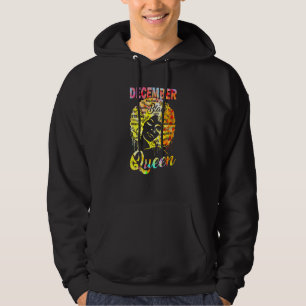 Dezember Queen Black Women Afro Natural Hair Afric Hoodie