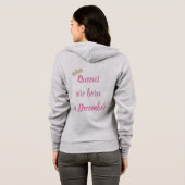 Dezember Queen Hoodie (Schwarz voll)