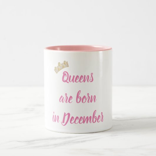Dezember Queens Zweifarbige Tasse (Mittel)