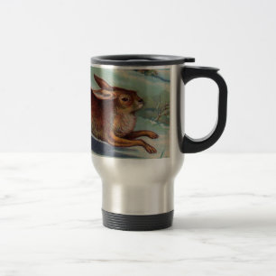 Dezember Rabbit Travel Mug Reisebecher