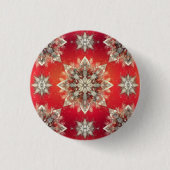 Dezember-Schneeflocken Button (Vorderseite)