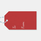 Dezember-Schneeflocken Geschenkanhänger (Rückseite Horizontal)